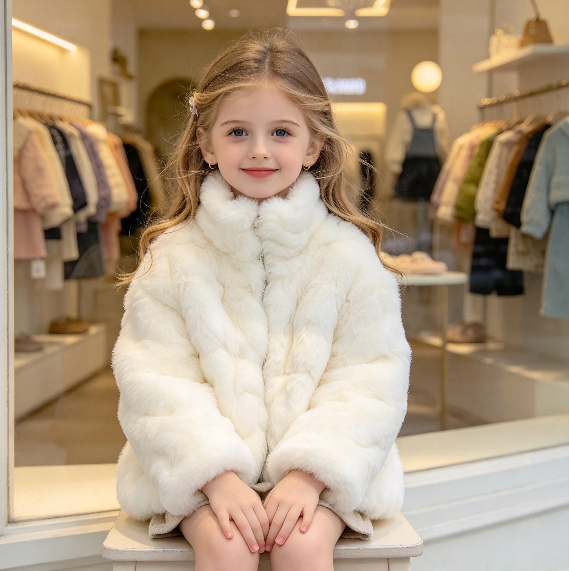 2026 New Children's Autumn and Winter Clothing Western Style Faux Fur Coat for Babies Thickened for Boys and Girls Coat