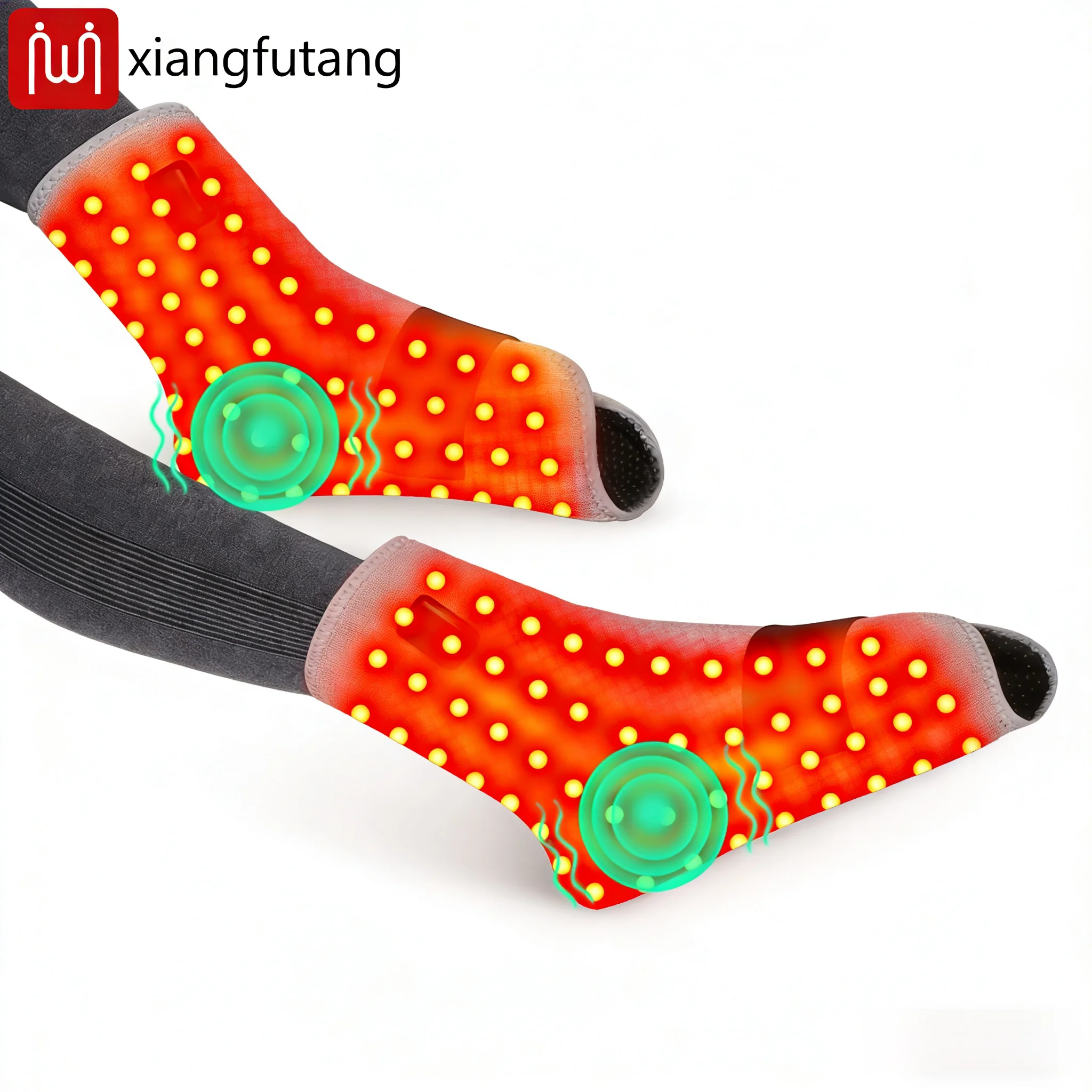 

Red Light Heating Foot Protector with Vibration Massage Relieves Stiffness, Numbness Fatigue Promotes Foot Relaxation