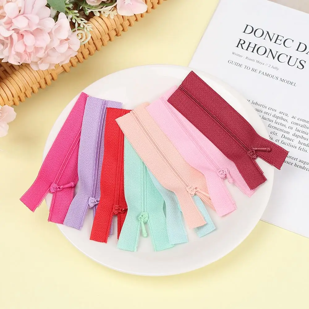 5pcs/set Hot Sales Mini Clothing Zipper 7cm Multicolors Scrapbooking Garment Applique Cute DIY Handmade Sewing Zipper