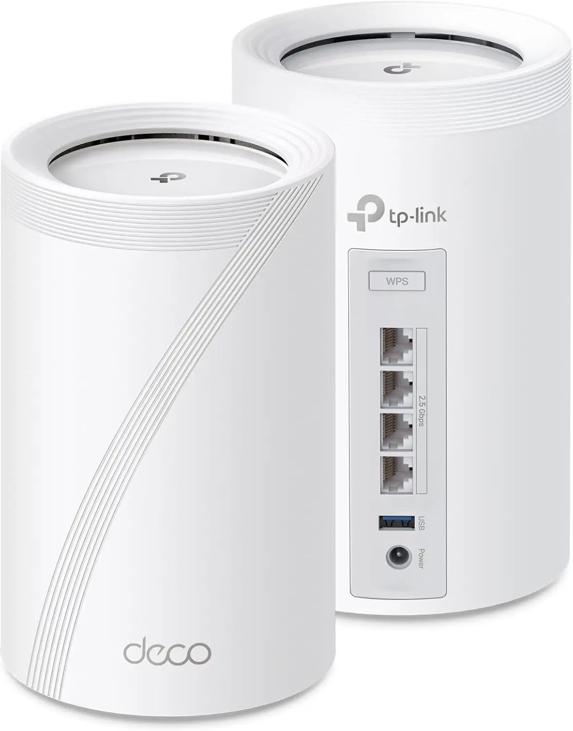 Tri-Band WiFi 7 BE10000 Whole Home Mesh System (Deco BE63) - 6-Stream 10 Gbps, 4X 2.5G Ports Wired Backhaul,