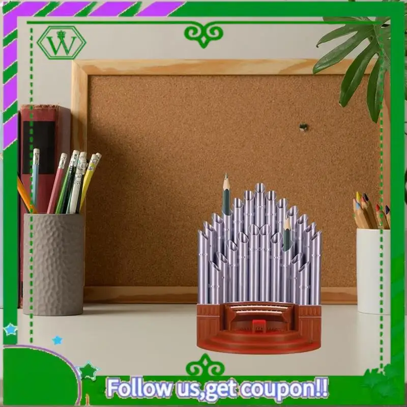 

Reliable-Pipe Organ Pen Pencil Holder, Funny Pen Holder Desktop Decoration, Pipe Organ Shaped Desktop Pen Holder, Cup Holder