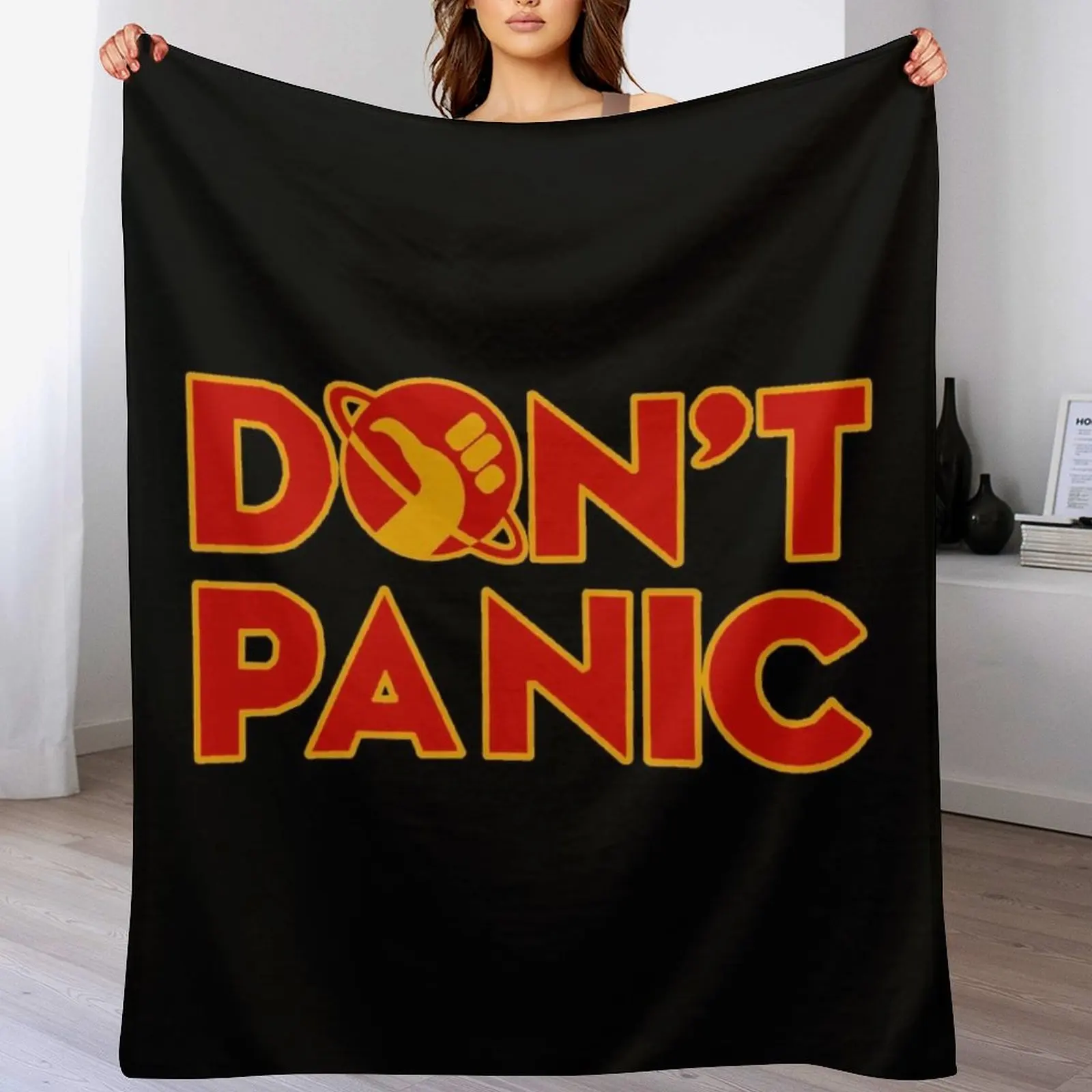 

Don't panic The Hitchhiker's Guide to the Galaxy Throw Blanket Extra Large Throw Summer Beddings Multi-Purpose Stuffeds Blankets