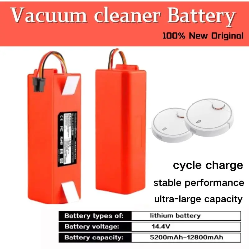 

100% оригинальный BRR-2P4S-5200SR сменный аккумулятор для робота-пылесоса для Xiaomi Roborock S55 S60 S65 S50 S51 S5 MAX S6 Запчасти