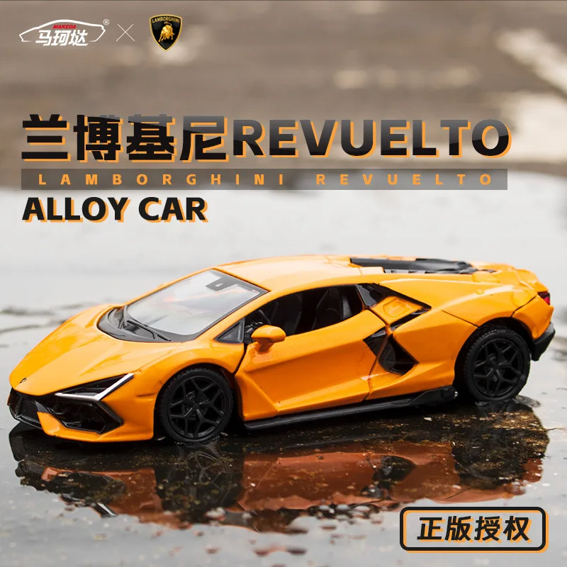 1:36 Ford BRONCO Porsche 911 GT3 RS Lamborghini Revuelto Diecast Car Metal Alloy Model Car Children\'s toys collection gifts