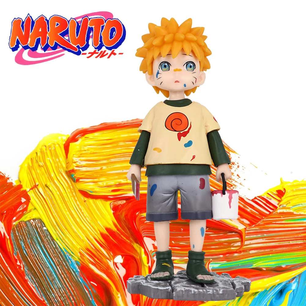 15,5 cm Naruto Uzumaki Naruto figura de Anime Gk infancia Uzumaki Naruto figuras de acción estatua de Pvc modelo colección juguetes regalos para niños
