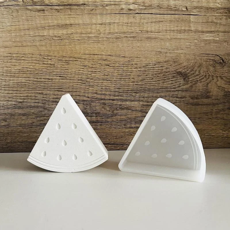 Nuevo Molde creativo hecho a mano de silicona para coche con forma de seta, molde de yeso para aromaterapia y sandía
