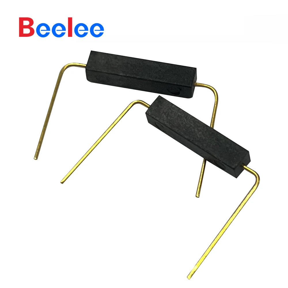 50PCS Beelee 16mm Reed Switch Normally Closed Magnetic Reed For PCB