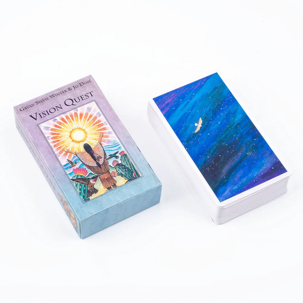 Gorąca sprzedaż Vision Quest Tarot 78-karta talia 10.3*6cm los wróżenie karty tarota wróżenie gry karciane impreza gra planszowa