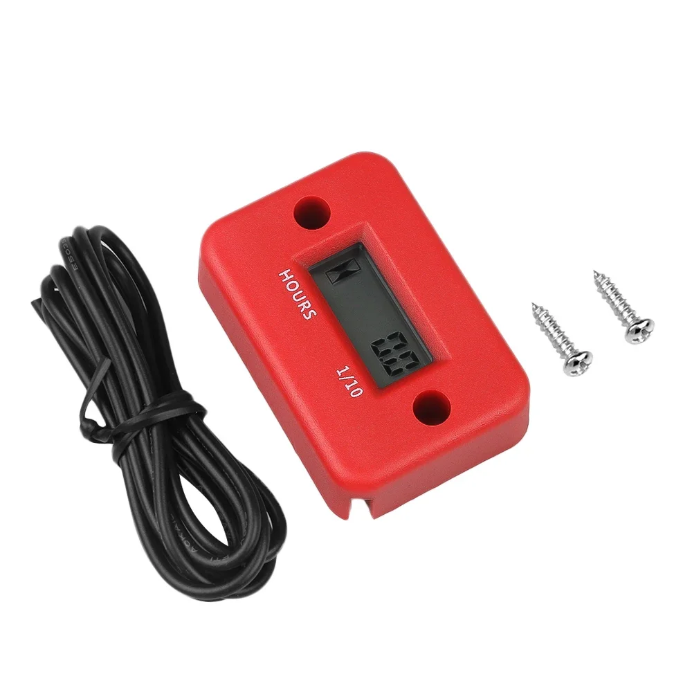Motorcycle Digital Tach Hour Meter Gauge Stroke Gas Engine Off-road Inductive Tachometer Motor Instrument image 5