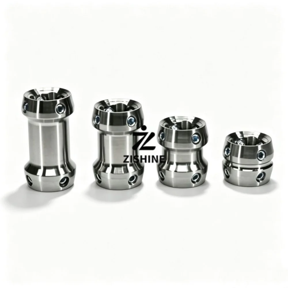 4P27 Prosthesis Double Adapter Bi-Directional Tube Clamp Stainless Steel Titanium 32-75mm for Artificial Limb Leg Alignment