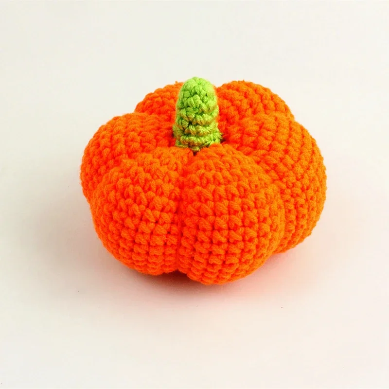 Newborn Studio Photography Prop Fruits and Vegetables Cute Baby Wool Knitting Toys Infant Souvenirs Shooting Photo Accessories