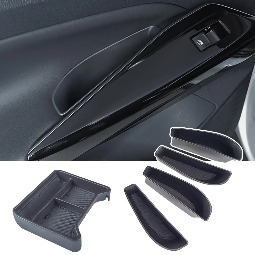 

For Volkswagen VW ID3 ID4 X ID6 Crozz Door Handle Storage Car Tray Interior Box Armrest Accessories Holder Door Organizer U0S3