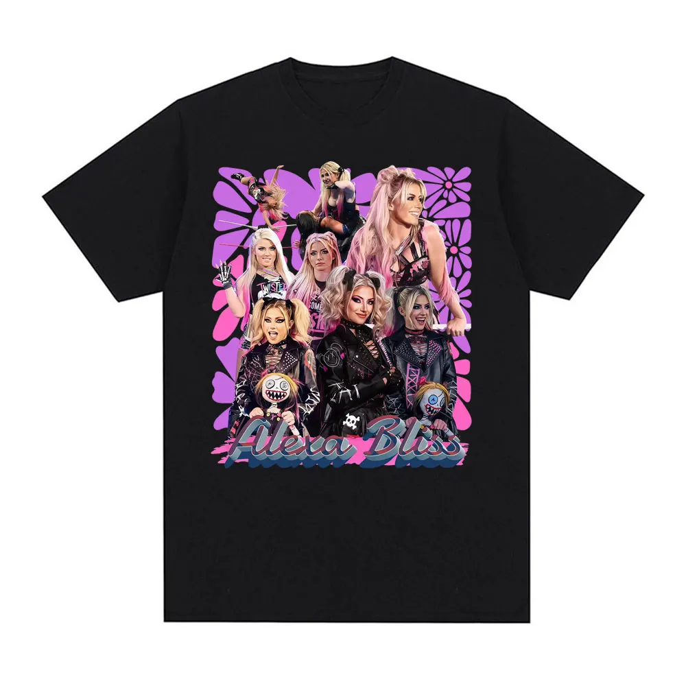Limité Alexa Bliss graphique impression t-shirt hommes femmes vêtements Harajuku haute rue mode T-shirts coton ample surdimensionné t-shirt