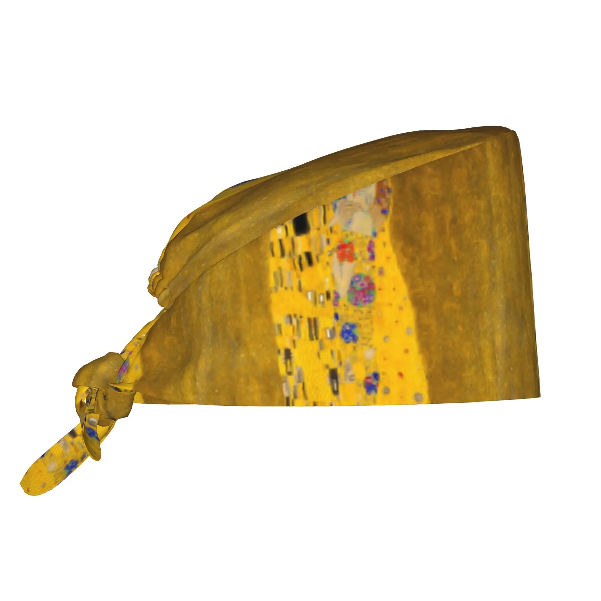 The Kiss By Gustav Klimt Working Hat Women Men Symbolism Art Scrub Caps Scrub Nursing Doctor Surgeon Cap for Nurse