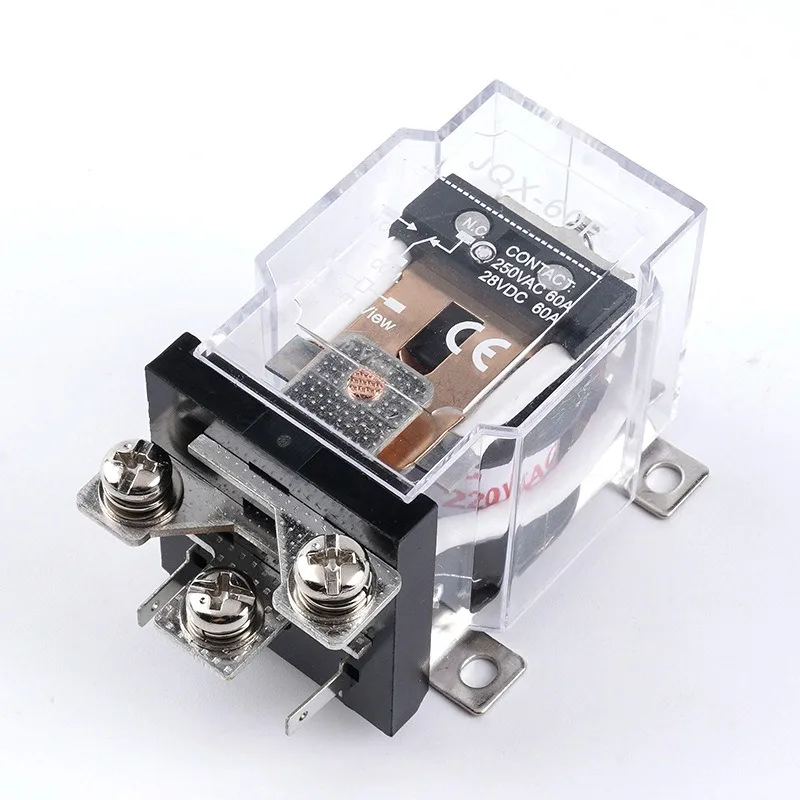 JQX60F 60A 220V with AC short circuit ring relay, high power regulator relay