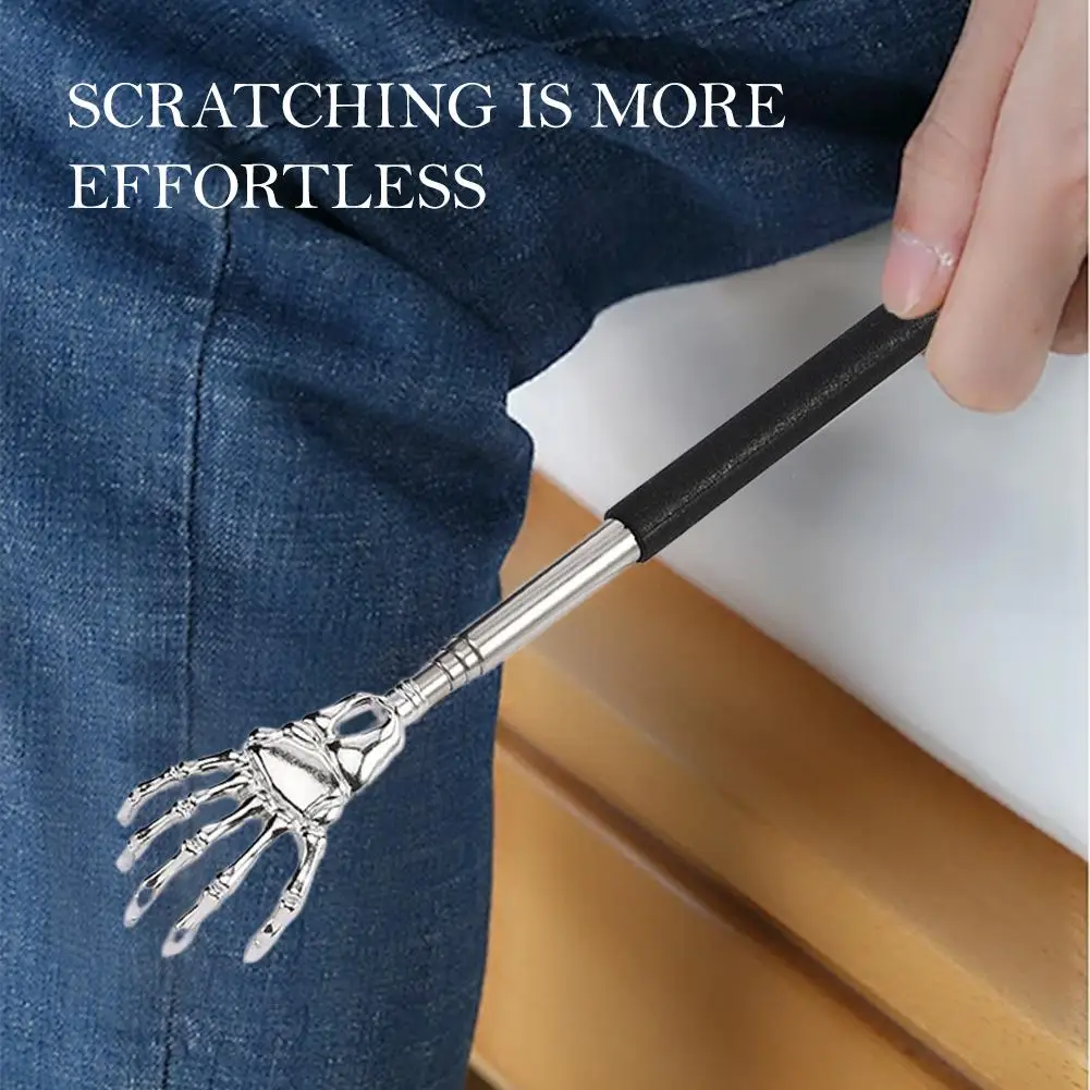 Arranhador traseiro telescópico para arranhar as costas com alça confortável Massagem nas costas portátil 