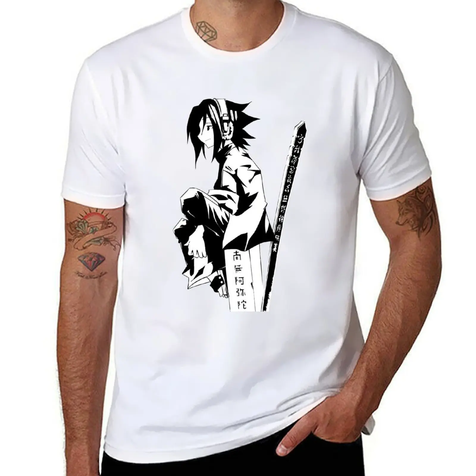 

Shaman King Yoh [Black] T-Shirt mens graphic t shirts t shirts for man slim fit