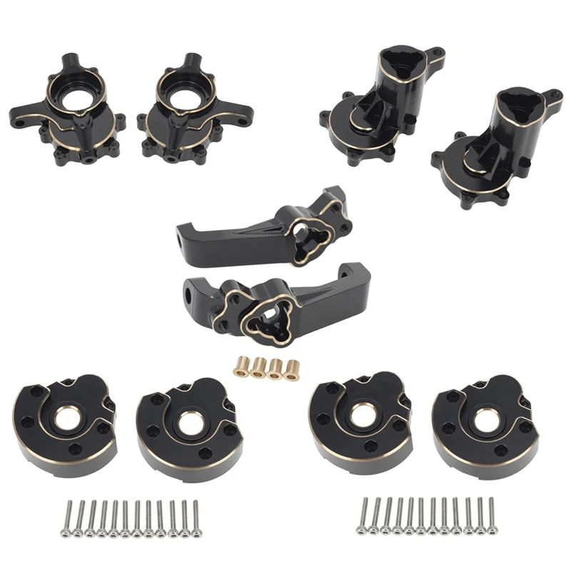 10Pcs Brass Front and Rear Portal Housing Set for Redcat GEN8 GEN 8 1/10 RC Crawler Car Upgrades Parts