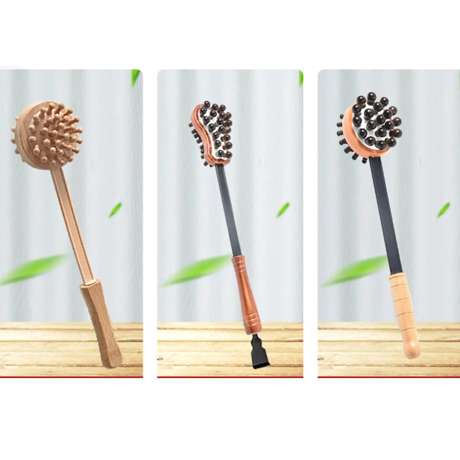 Back Knock Massage Hammer Wood Handle ,Improve Body Function ,Easy to Reach