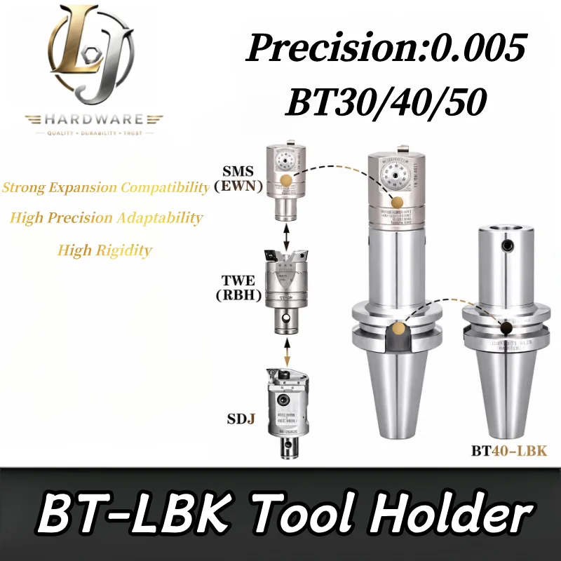 High Precision BT LBK DCK CNC Boring Tool Holder BT30 BT40 BT50 SK40 LBK1-6 for RBH EWN SDJ BST TCT Fine Rough Boring Bracket