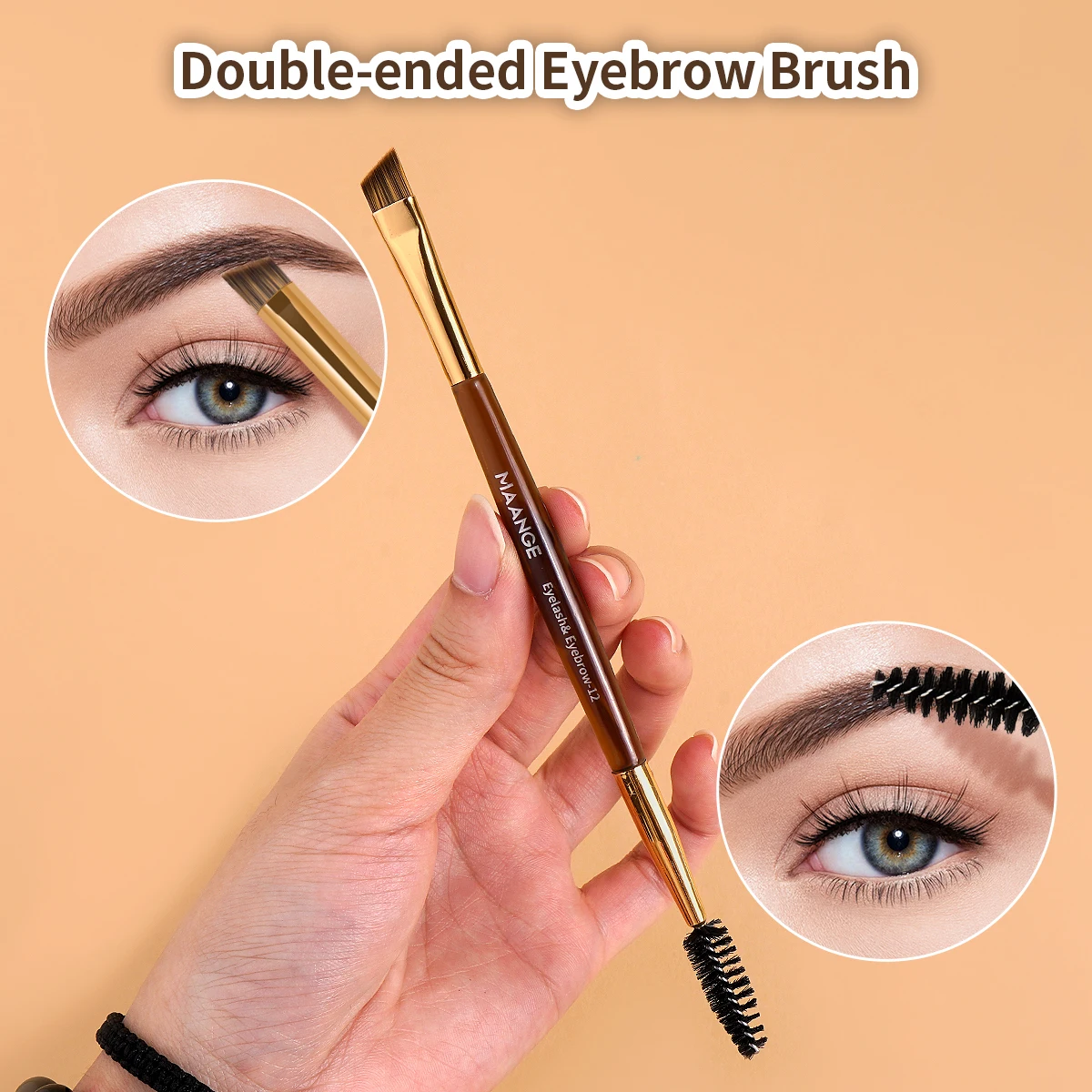 MAANGE 13 قطعة فرش مكياج شعيرات ناعمة أنبوب ألومنيوم أساسات إخفاء فرشاة أحمر الخدود لظلال العيون هدية لصديق فتاة #5