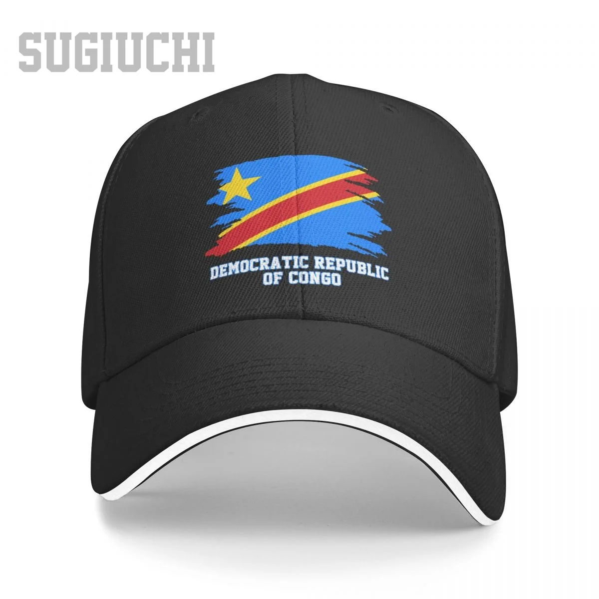 Unisex Sandwich Democratic Republic Of Congo Flag Baseball Cap Men Women Hip Hop Caps Snapback Golf Hat Fishing