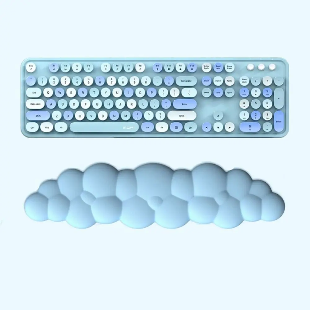 Cloud Shaped Keyboard Wrist Rest Pad Memory Cotton Waterproof Mouse Pad Anti-slip Soft Surface Wristband Mouse Mat Gamer