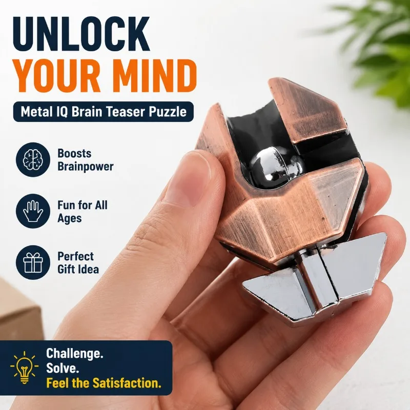 Grenade Shaped Brain Unlock Puzzle Toy 3D Interlocking Logic Disentanglement Game Stress Relief Fidget Gadget Improve Spatial