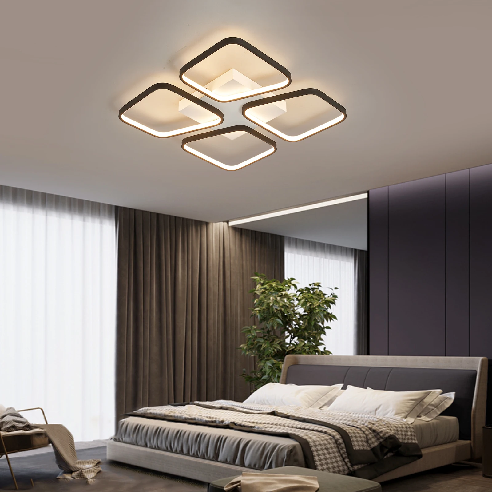 

NEO Gleam Modern led Chandelier for Living room Bedroom Dining room Lustre led Ceiling Chandelier Lighting Fixture lampara techo