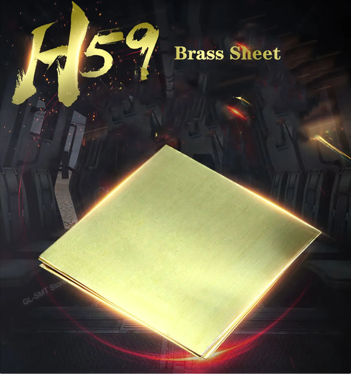 

1Pcs H59 Brass Sheet Thickness 1/2/3/4/5mm Brass Plate DIY Model Mould Material Processing Parts Width 100-300mm