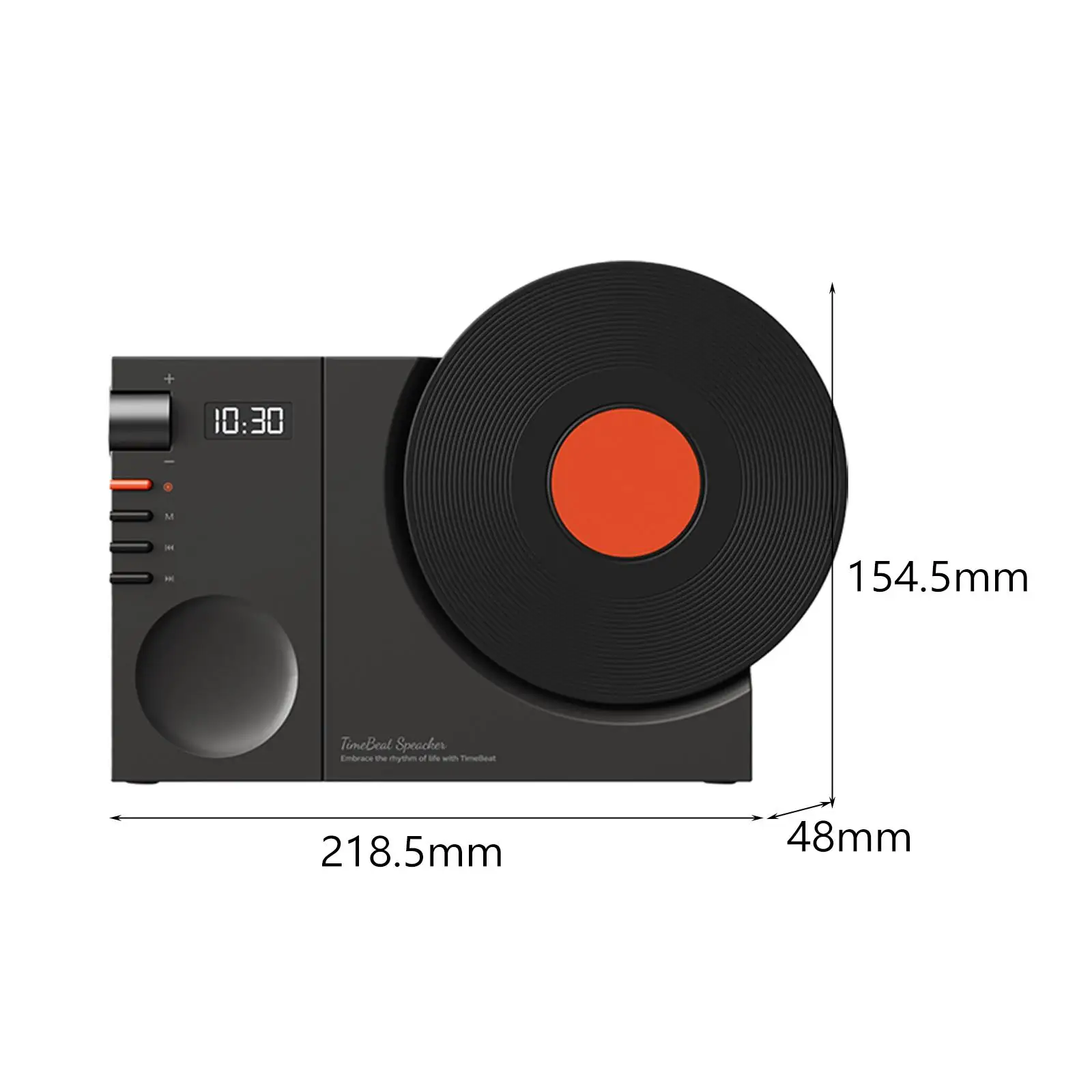 Altoparlante Wireless portatile regali di compleanno con orologio giradischi retrò Design ornamento da tavolo per piscina da viaggio Home Party Beach