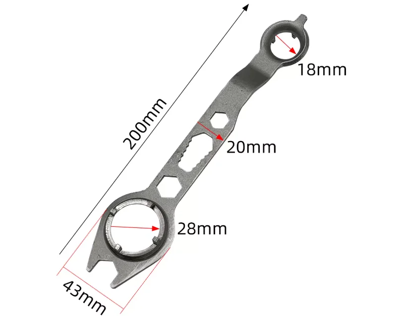 Angle Grinder Wrench – Heavy-Duty 125/150/180 Degree Adjustable Four-Jaw Wrench for Angle Grinder Flange Removal