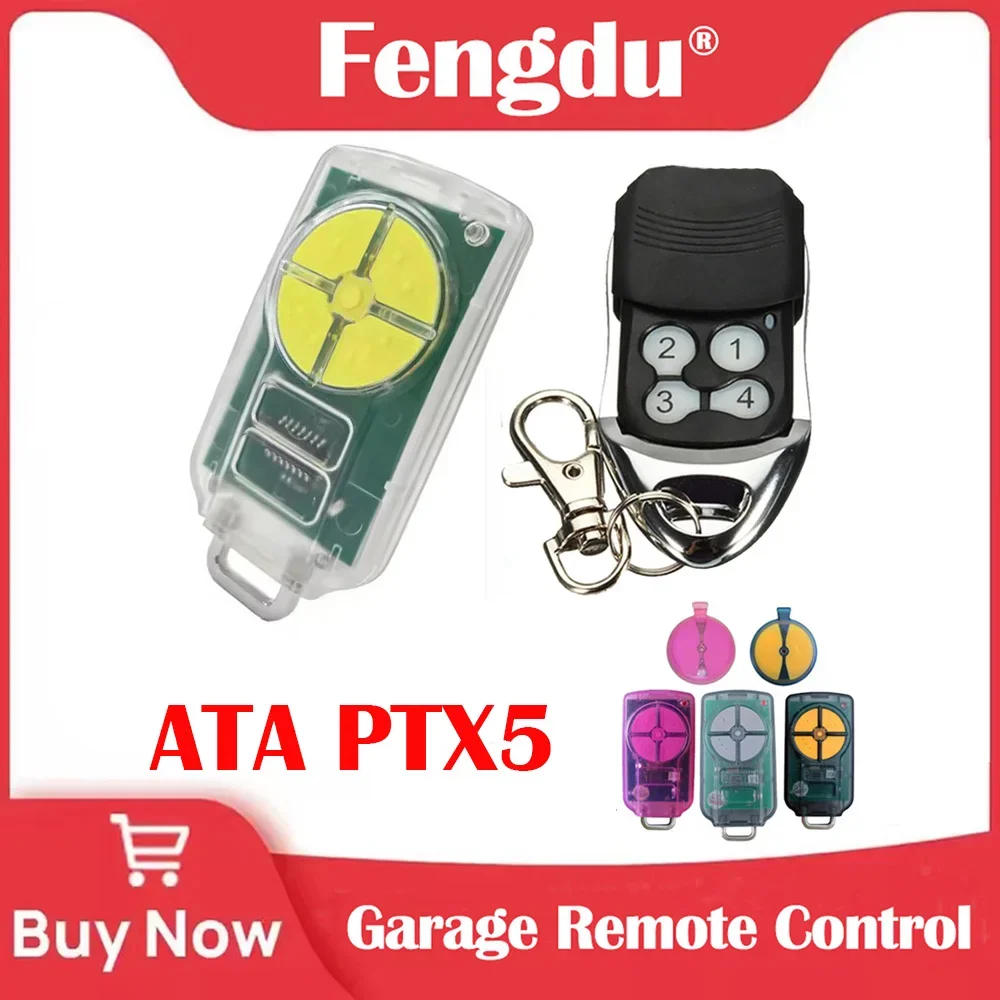 

Пульт дистанционного управления для гаражных ворот для ATA PTX5 PTX-5 433,92 МГц, сменные устройства открывания дверей с подвижным кодом
