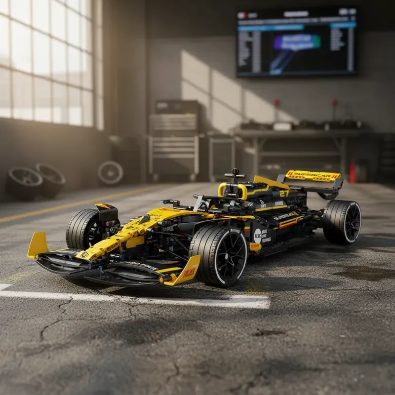 

Технический конструктор 1:8 для самостоятельной сборки супер-гоночного автомобиля, набор MOC, модель для сборки из кирпичиков, игрушка в подарок на день рождения, 1650 деталей