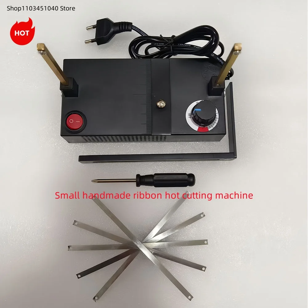 220V EU/US Plug Die-Cut Machine Mini Hot Cutting Machine Manual Electric Heating Styrofoam Cutter for Ribbon Lace Braided Belts