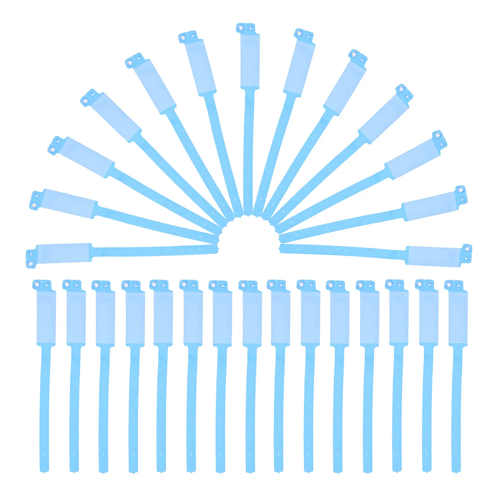 100Pcs Blank Writable Hospital Wristbands Disposable PVC Wristbands for Patient Identification in Hospitals Clinics Ems