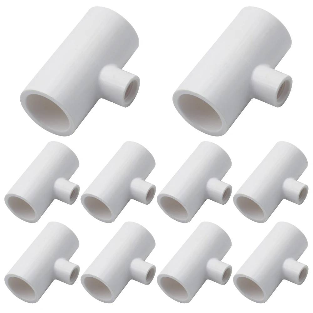 5/10/20 pces automático frango codorna coelho aves sistema de rega animal pvc tubo de três vias beber copo conexão tubo conectar