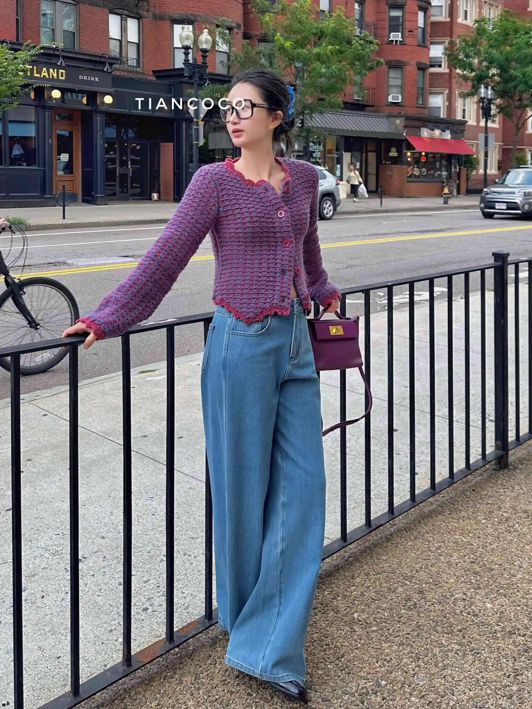 

Свитер-кардиган в стиле ретро, ручной вязки, из тонкой шерсти, зимняя мода для женщин в зрелом возрасте.