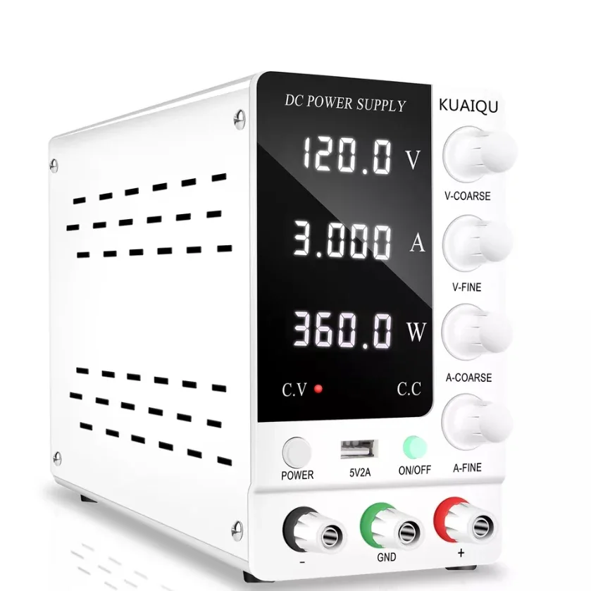 Variable Output Range 0~120V/0~3A DC Bench DC Power Supply Variable With 5V/2A USB Output Interface For Repairing