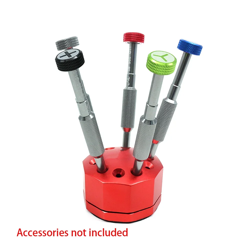 360 Degree Rotating Storage Box For Screwdrivers And Small Tools With Anti Slide Base For Benchtop Workshop Organization