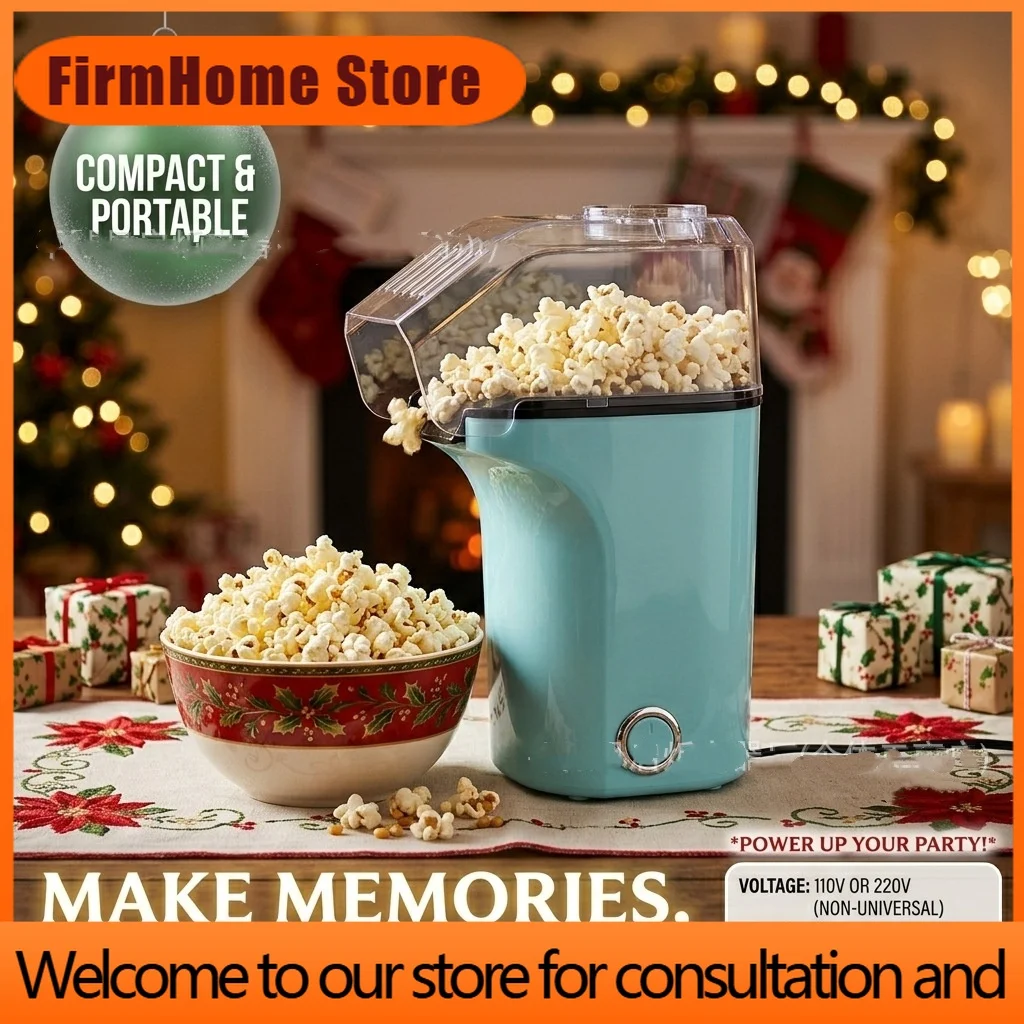 FirmHome StoreNew Home Electric Popcorn Maker, Mini Popcorn Popper With Hot Air