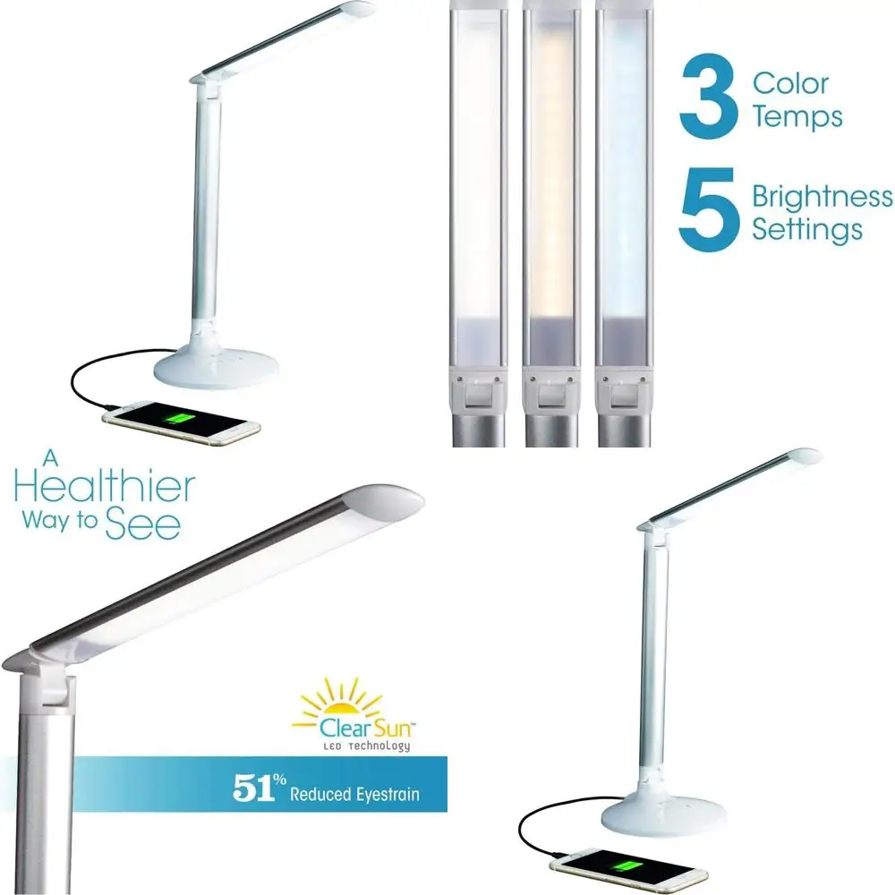 White Led Desk Lamp…