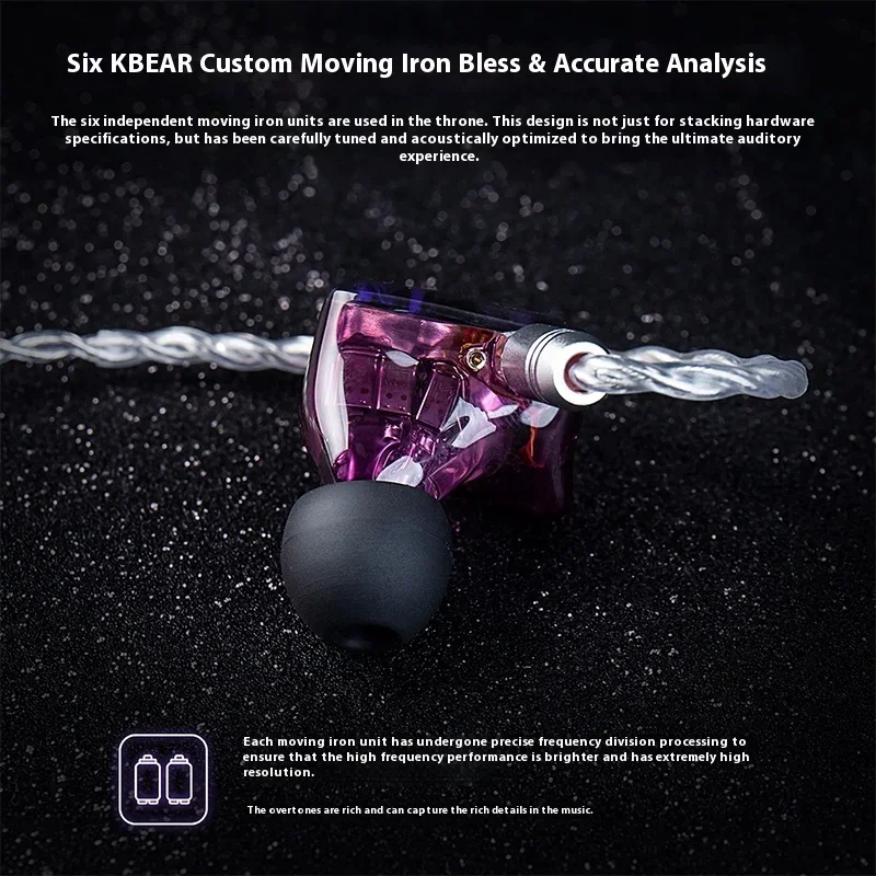 KBEAR Cepheusr In Ear HiFi Earphone 16 Unit Hybrid Technology In-Ear Custom Monitor Headset With Detachable Cable Music Earbuds