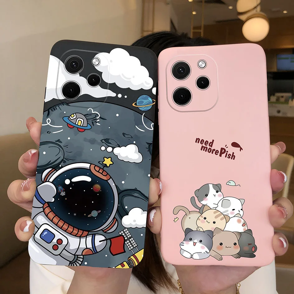 Fall Für Huawei Nova Y61 Genießen 50z Nette Mode Cartoon-Muster Dinosaurier Bär Weiche Silikon Fall Für Huawei Genießen 50z funda Capa