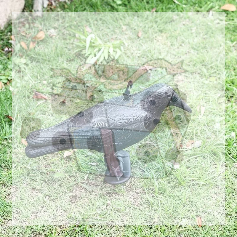 CCRealistic Black Raven Crow Bird Repellent Pigeon Scarer Scary Fake For Garden Outdoor Farm Pest Control