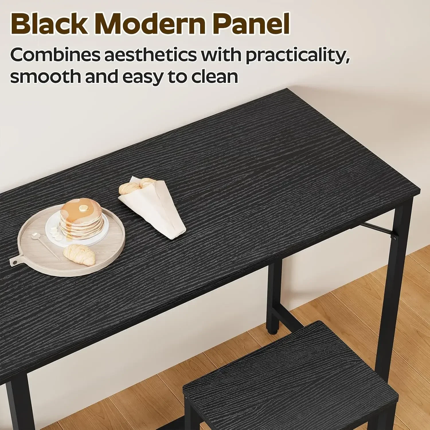 [New Arrival!]70.9" Bar Table and Chairs Set, Dining Table and Chair Sets, 3 Piece Counter Height Table and 2 Stools, Kithcen Ta