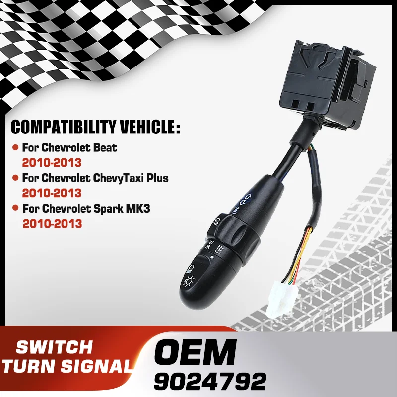 

Headlight Turn Signal Switch For Chevrolet Beat Chevrolet ChevyTaxi Plus Chevrolet Spark M300 MK3 2010 2011 2012 2013 9024792