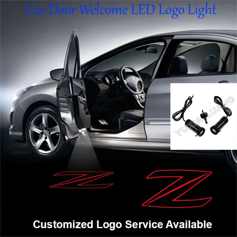 

2 Pieces 350Z 370Z Wired Red Z Logo LED Car Door Laser Projector Drilling Ghost Shadow Welcome Lights