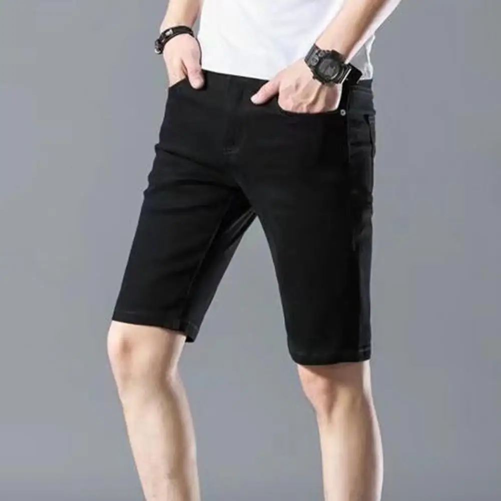 กางเกงชายหาด celana pendek DENIM ของผู้ชายใหม่กางเกงฮาวายสีทึบระบายอากาศได้ดีสำหรับฤดูร้อนกางเกงฟิตเนสสตรีทแวร์ยาวเข่า S-3XL