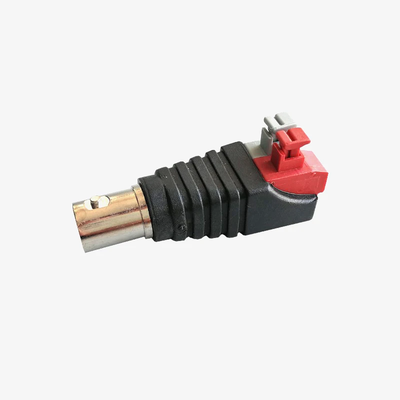 1PCS Q9 Plug 75-5 Press BNC Connector Analog Surveillance Camera Welding-free Bnc Video Cable Copper Core Interface